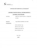 CONTROL CONSTITUCIONAL: CONTROL DIFUSO Y CONTROL CONCENTRADO