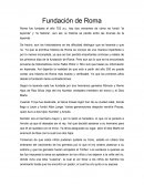 Fundación de Roma ensayo