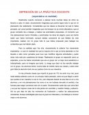 IMPRESIÓN DE LA PRÁCTICA DOCENTE (expectativa vs realidad)