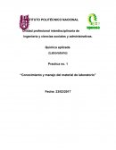Conocimiento y manejo del material de laboratorio