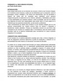 FORMANDO AL SER HUMANO INTEGRAL