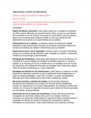 Metodología y diseño de alternativas (Acciones a realizar para cumplir con el objetivo general)