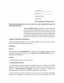 Sumilla: DEMANDA DE REIVINDICACIÓN