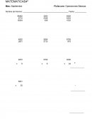 Examen matematicas Operaciones Básicas