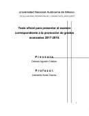 Tesis oficial para presentar el examen