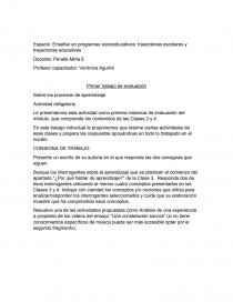 Enseñar en programas socioeducativos: trayectorias escolares y trayectorias educativas. Página 1