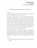 Desarrollo sustentable e indicadores para medirlo