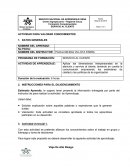 Actividad para valorar conocimientos. Viaje de alto riesgo