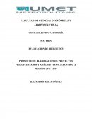 PROYECTO DE ELABORACIÓN DE PROYECTOS PRESUPUESTADOS Y ANÁLISIS FINANCIEROPARA EL PERIODO 2016 - 2017