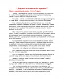 Resumen Páginas 1 a 37 Adriana Puiggros "Que pasó en la educación Argentina"