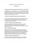 Como seria un gran Cuestionario de Administracion De Los Recursos Humanos