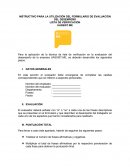 Formulario para evaluacion de desempeño tesina