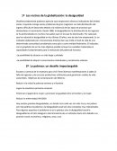 Los rostros de la globalización: la desigualdad