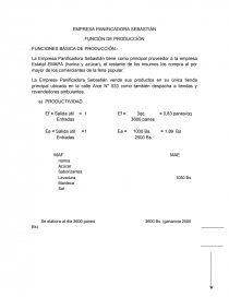 Función de producción aplicado a una panifica-dora. Página 1