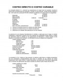 COSTEO DIRECTO O COSTEO VARIABLE