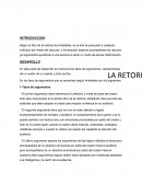 LA RETORICA - ENSAYO