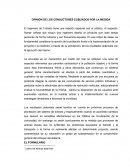 OPINIÓN DE LOS CONDUCTORES COBIJADOS POR LA MEDIDA
