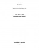 PRACTICA REACCIONES DE OXIDO REDUCCIÓN
