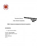 Derecho Cooperativo en Nicaragua rabajo de Investigación del Derecho Cooperativo.