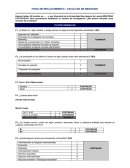 FICHA DE RECLUTAMIENTO – FACULTAD DE NEGOCIOS