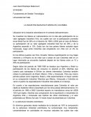 LA INDUSTRIA MANUFACTURERA EN COLOMBIA