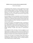 Reflexión en torno a los eventos sísmicos de septiembre de 2017