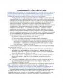 Venta Personal Y La Ética En Las Ventas