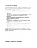 Presentaciones científicas