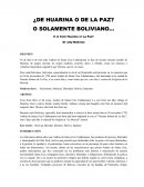 ¿De Huarina o de La Paz? o solamente boliviano