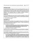 El proceso de enseñanza aprendizaje
