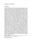 ANALISIS DE LA LEY 1448 DEL 2011