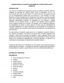 LABORATORIO DE ACCION DE UNA ENZIMA DE TEJIDOS VEGETALES Y ANIMALES