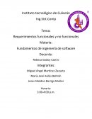 Requerimientos funcionales y no funcionales Materia: Fundamentos de ingeniería de software