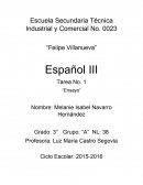 Ensayo "El laberinto de Oro"