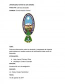 Falta de información sobre la donación y trasplante de órganos post-mortem en medios masivos de información tales como la televisión