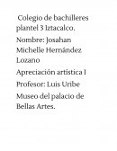 Apreciación artística I Museo del palacio de Bellas Artes