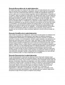 Escuelas de la Administración. Burocrática. Científica