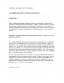 EMPRESA CON LA QUE SE VA A TRABAJAR NOMBRE DE LA EMPRESA Y ACTIVIDAD ECONOMICA: REPOSTERIA