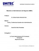 La Teoría Administrativa En El Contexto Emergente