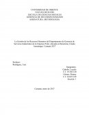 La Gestión de los Recursos Humanos del Departamento de Gerencia de Servicios Industriales de la Empresa Polar, ubicada en Barcelona, Estado Anzoátegui. Cumaná 2017
