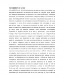 Recoleccion de analisis de datos