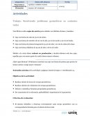 Actividades Trabajo: Resolviendo problemas geométricos en contextos reales