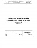 CONTROL Y SEGUIMIENTO DE OBLIGACIONES Y PROHIBICIONES ‘’RESSO’’