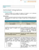 Actividad integradora La historia del cuidado