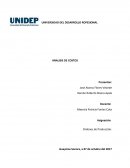 Analisis de costos. Solución del Problema Ordenes de Producción
