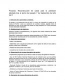 Proyecto: Reconstrucción de casas para la población afectada tras el sismo del pasado 7 de Septiembre del año 2017