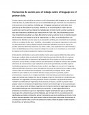 Horizontes de acción para el trabajo sobre el lenguaje en el primer ciclo