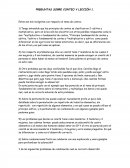 PREGUNTAS SOBRE CONTEO Y LECCIÓN 1