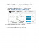 INSTRUCCIONES PARA LA EVALUCACIÓN DEL PROYECTO