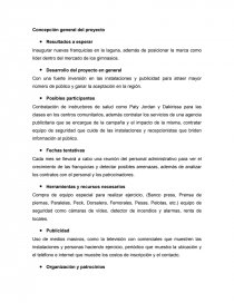 Concepción general de proyectos a futuro. Página 1